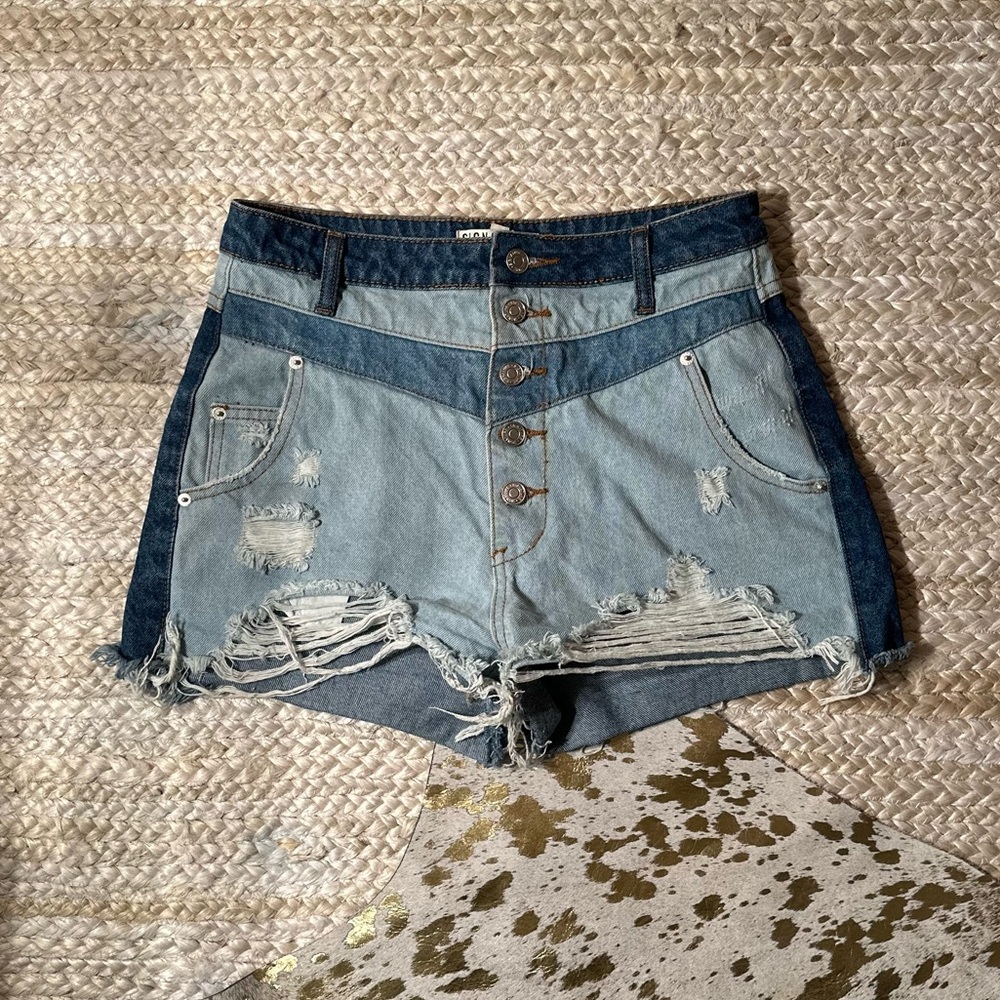 Signature 8 Jean Shorts, multicolor blue Size M